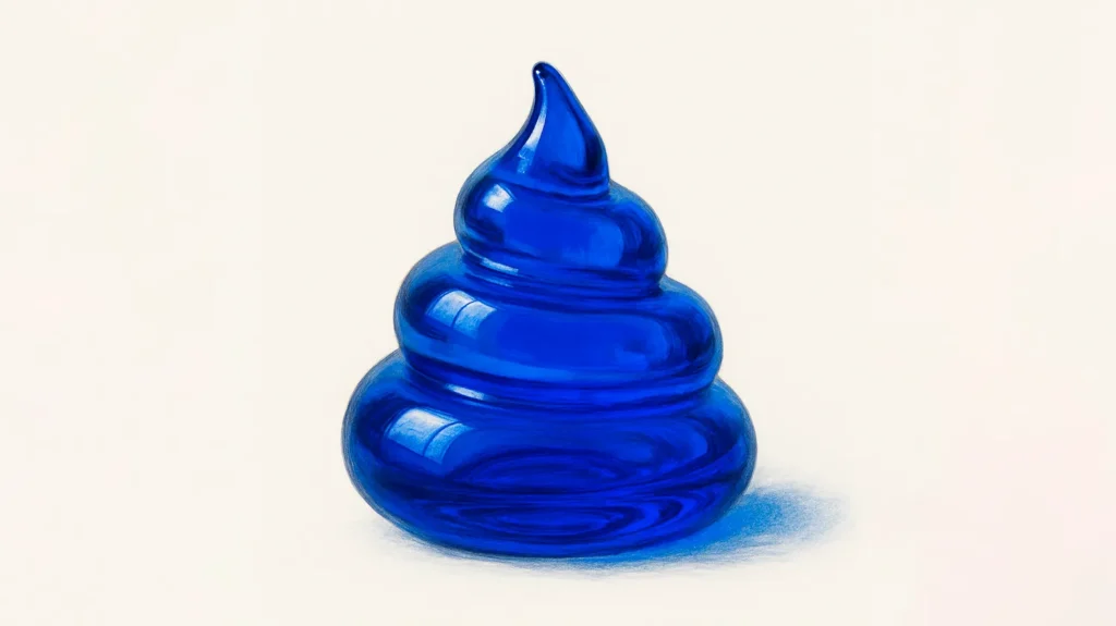 幸運の琉球ガラスうんこ